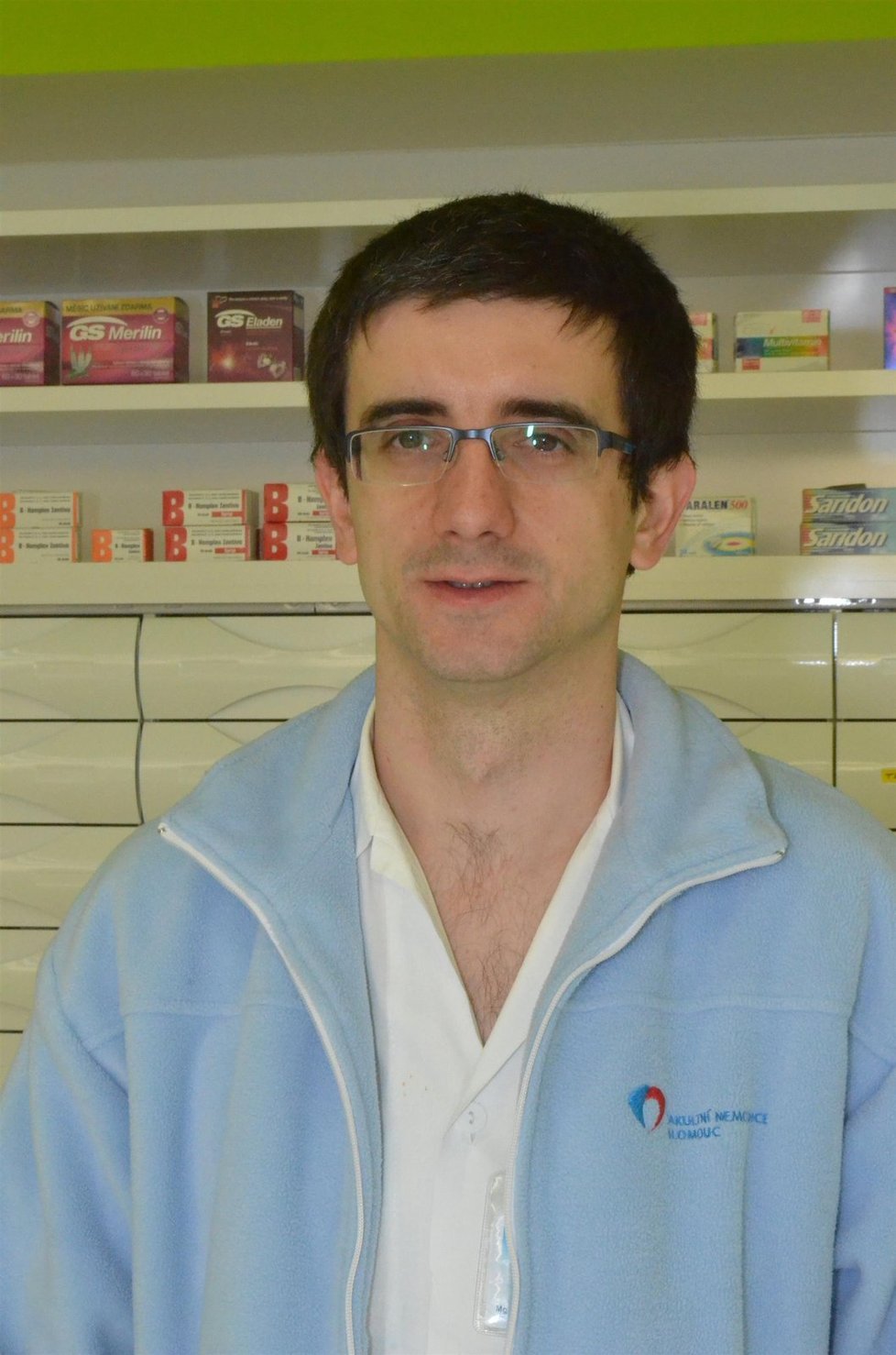 Robert Běhal (33), vedoucí lékárny FN Olomouc: