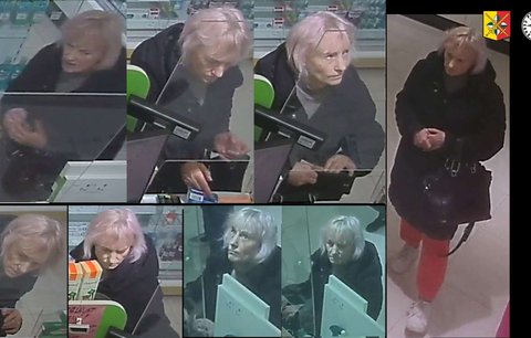 Vyjma prášků si odnesla cizí mobil i platební karty. Pražští policisté pátrají po zlodějce z lékárny
