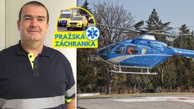David Doubek létá s leteckou záchrannou službou, loni v prosinci zažil dosud jedinou nehodu vrtulníku.