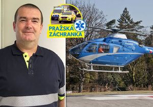 David Doubek létá s leteckou záchrannou službou, loni v prosinci zažil dosud jedinou nehodu vrtulníku.