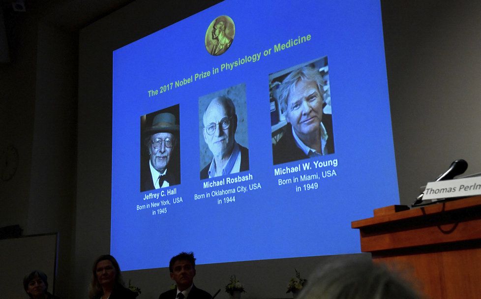 Nobelovu cenu za lékařství získali letos tři Američané za výzkum biologických rytmů těla.