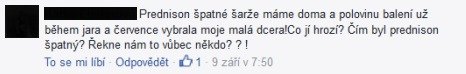 Ohlasy pacientů z facebookového profilu České lékarnické komory