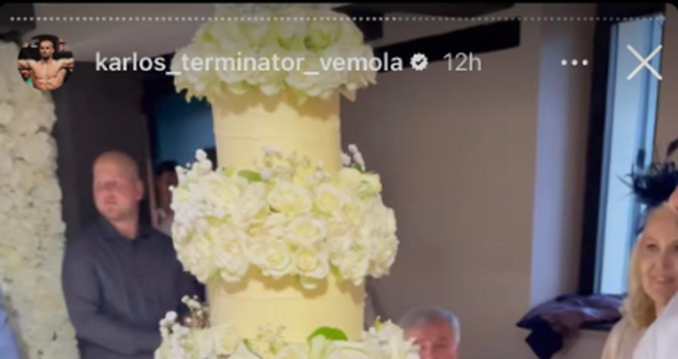 Šestipatrový svatební dort Vémolových
