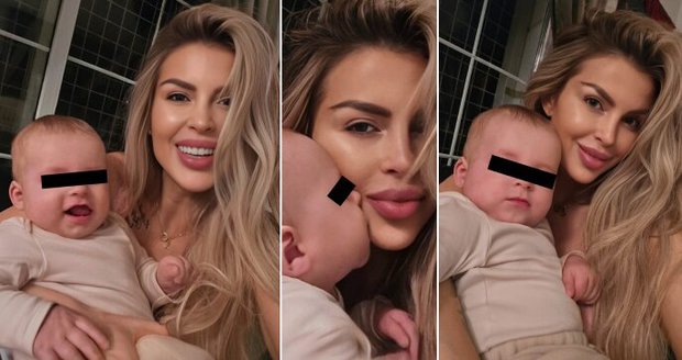 Lela oslavuje sedm měsíců od narození Arnieho.