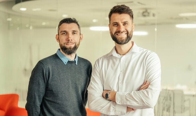 Zakladatelé startupu Lemonero Jan Laštůvka (vpravo) a Luboš Malík