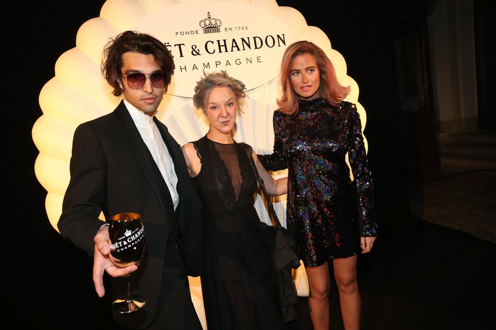 Léna Brauner na Moët party.