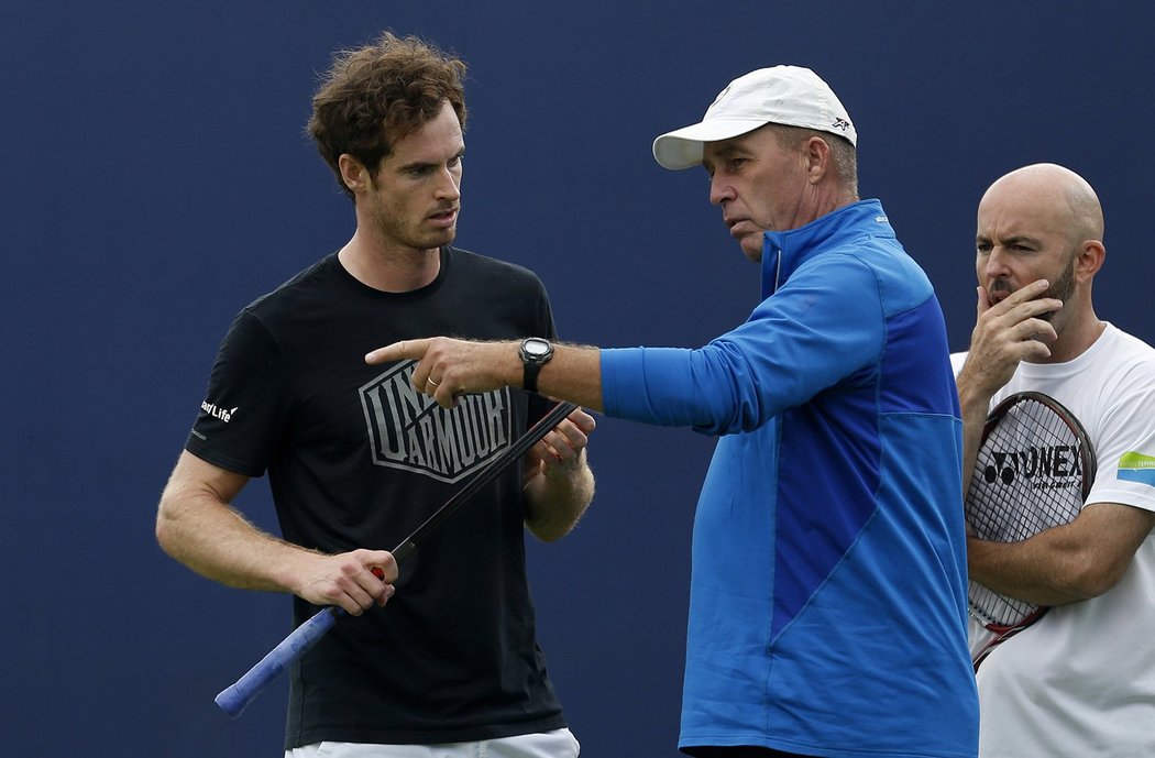 Ivan Lendl v rozhovoru se svým svěřencem Andy Murraym