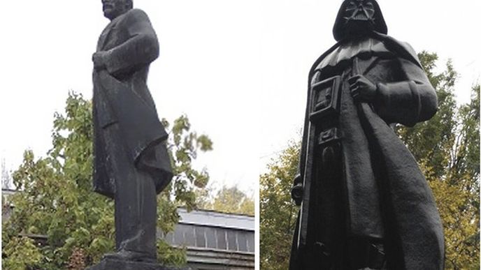 Z Lenina se stává Dart Vader. Ukrajinci se rozhodli geniálním způsobem vypořádat s komunistickou minulostí.