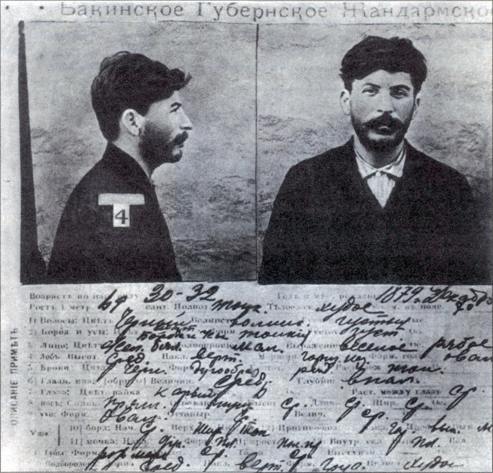 Stalin byl za mlada několikrát zatčen