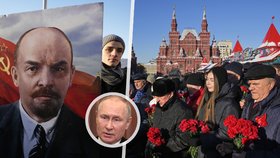 Vladimir Putin se k oslavám Leninova jubilea nepřipojil.