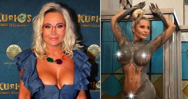 Lenka Dragounová provokuje v bahně.