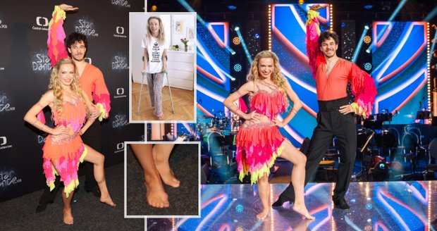 Lenka Nora Návorková se den před přenosem zranila.
