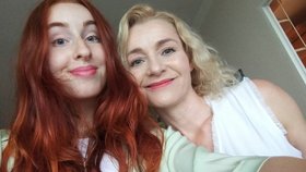 Lenka Šimůnková a její dcera Eliška (†20)