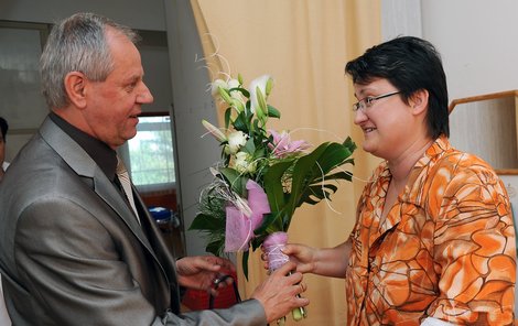 Vychovatelku Lenku Slavíkovou navštívil primátor Havířova.