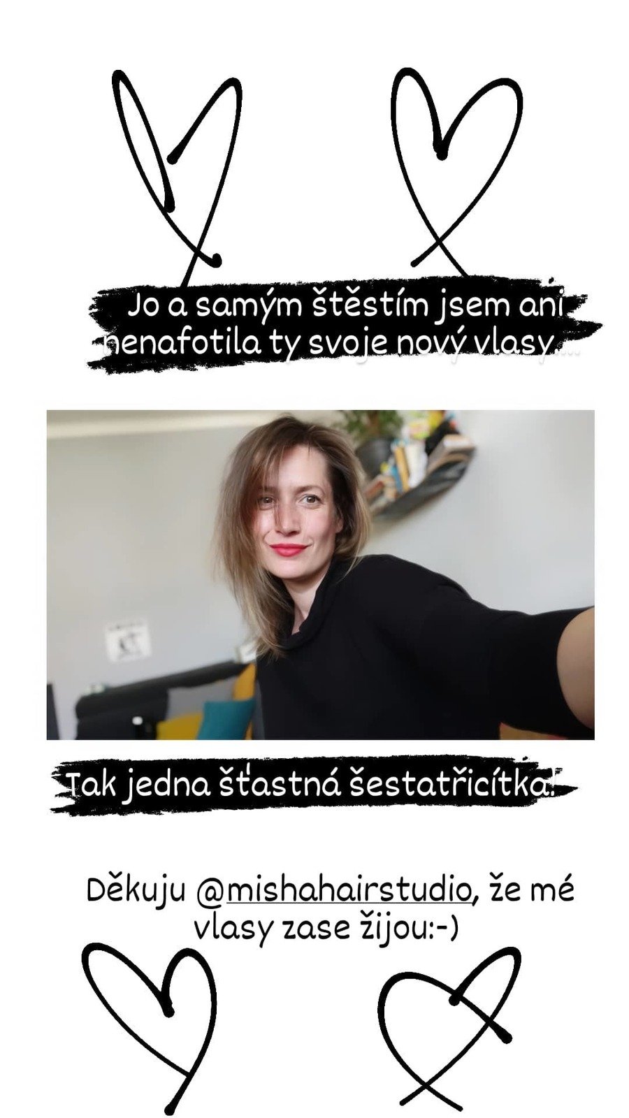 Oslavenkyně Lenka Zahradnická