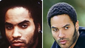 Lenny Kravitz (45) 1989-2009: Americký rocker, který před měsícem koncertoval i v České republice, omládl. U něj snad zásah plastického chirurga nebyl nutný. Lenny zkrátil účes a hned vypadá mladší než před 20 lety. Momentálně hledá ženu svého života. Drží dobrovolně celibát, čtyři roky už neměl sex. Čeká na tu pravou. Jeho náručí prošla například Nicole Kidman či Penélope Cruz.