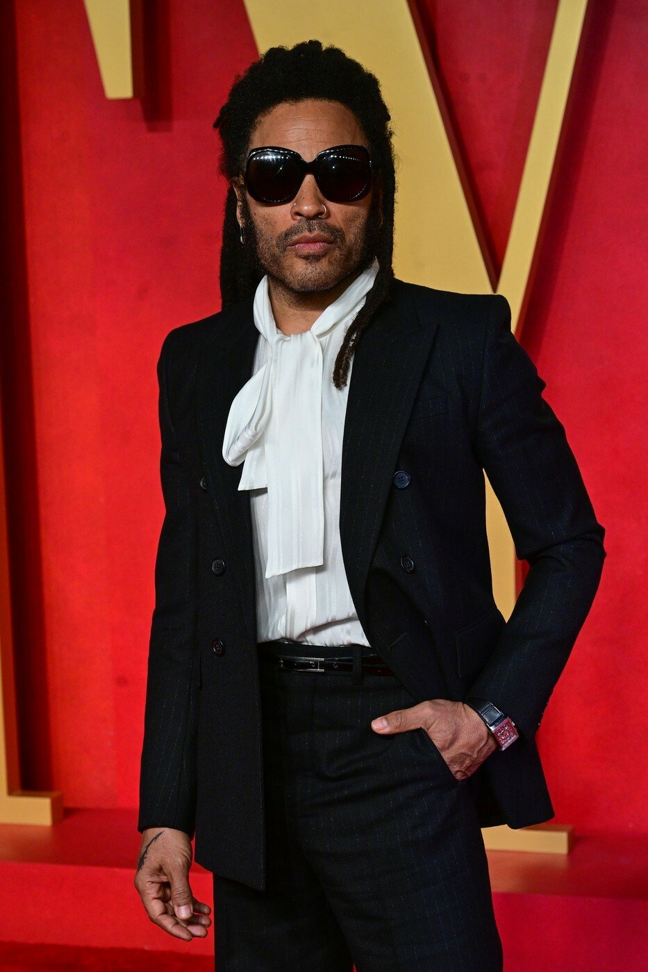 Lenny Kravitz na večírku Vanity Fair