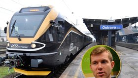 Do Ostravy dnes poprvé dorazil vlak společnosti Leo Express, které šéfuje generálné ředitel Leoš Novotný