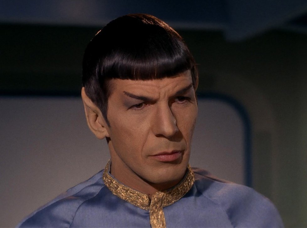 Leonard Nimoy jako Spock v originálním seriálu Star Trek.