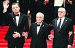 Scorsese se svými hvězdami v Cannes.