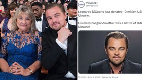 Leonardo DiCaprio poslal na Ukrajinu závratnou částku