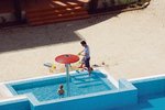 První kroky moderátora směřovaly do dětského bazénku, kam se dožadoval malý Kubík