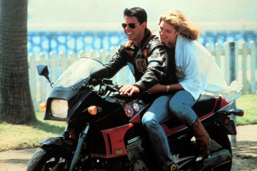 1986 originál Top Gun: Kelly Ann McGillisová a Tom Cruise v roli Charlie a Mavericka.