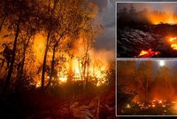 Jedinečné foto z Havaje: Rájem si prodírá cestu nebezpečná láva!