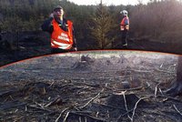 Oheň zachvátil dva hektary lesa! K Brnu musel letět vrtulník z Prahy