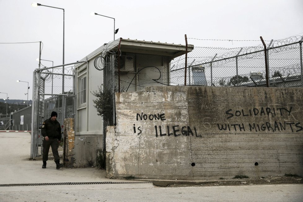 Uprchlický tábor Moria na řeckém ostrově Lesbos