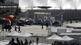 Uprchlický tábor Moria na řeckém ostrově Lesbos