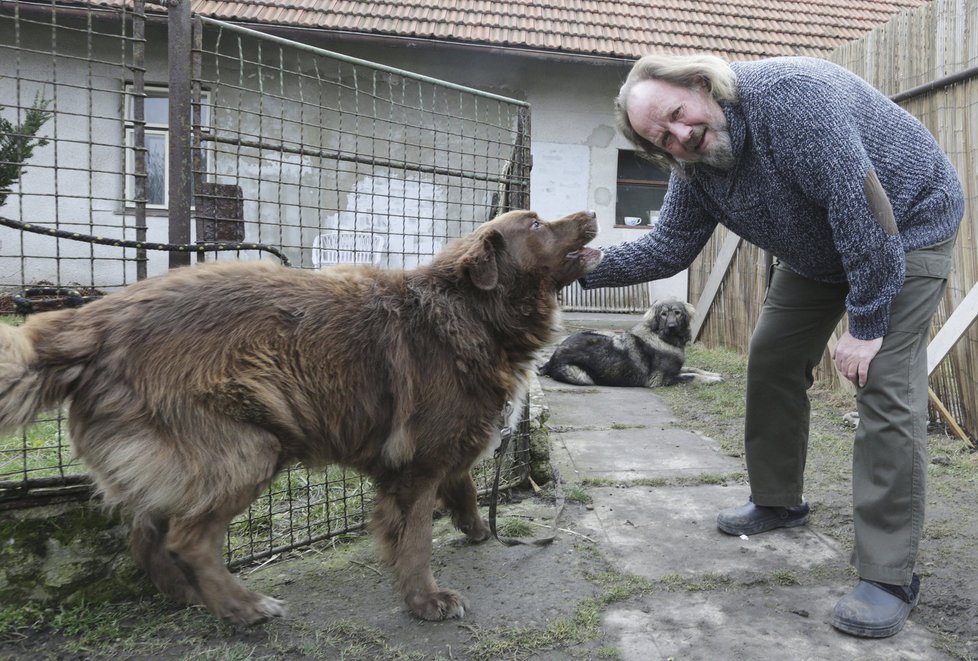 Semelka se psím kamarádem Balú