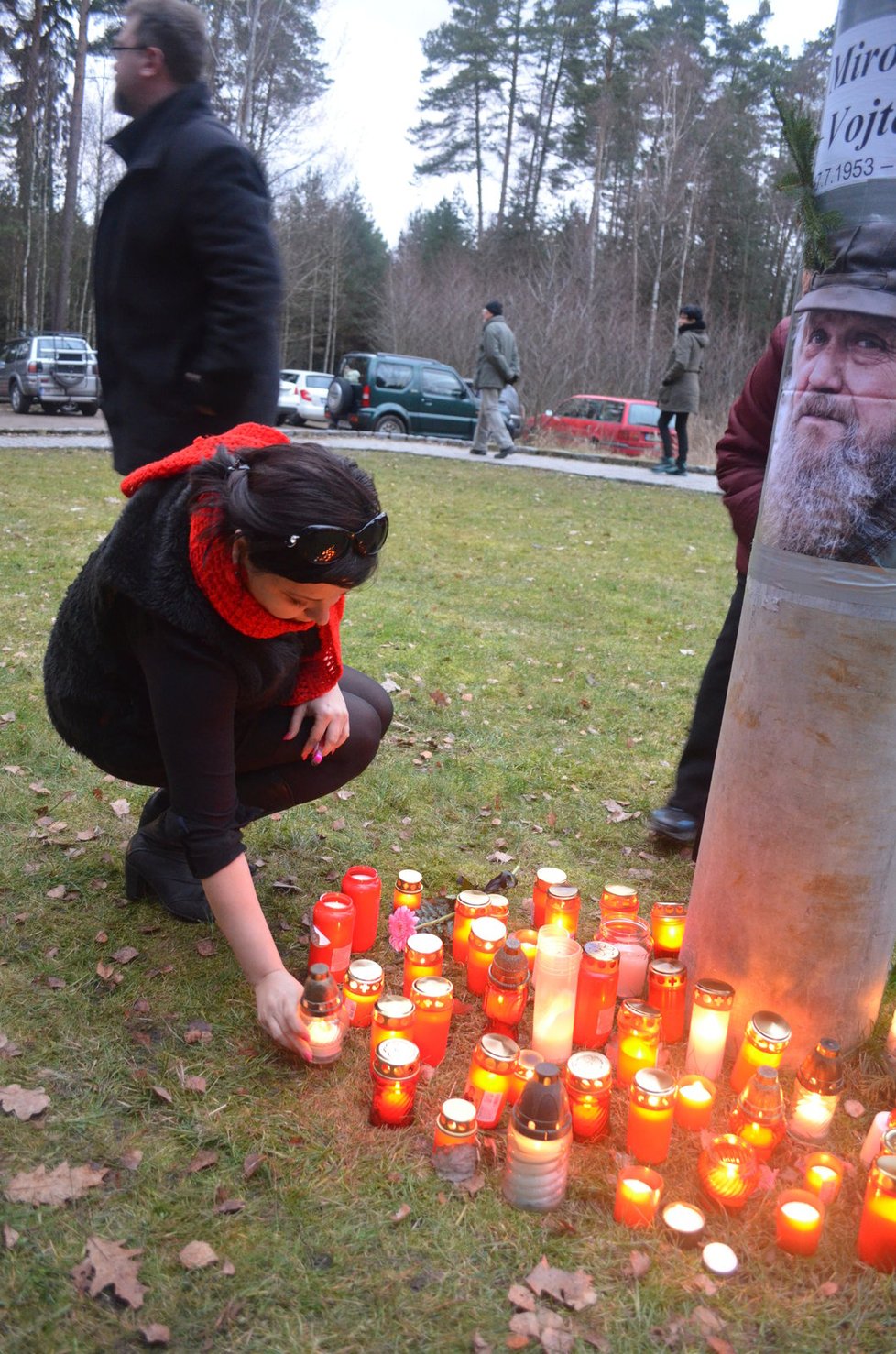 Přišla i dokumentaristka Silvie Dymáková, která veřejně prohlásila, že město Vojtěcha uštvalo.