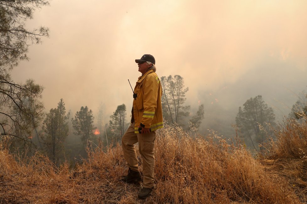 Lesní požáry v Kalifornii, (24.08.2020).