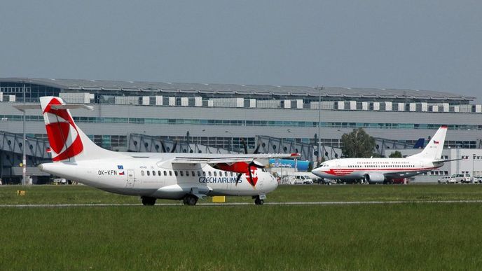 Letadla ČSA na pražském letišti