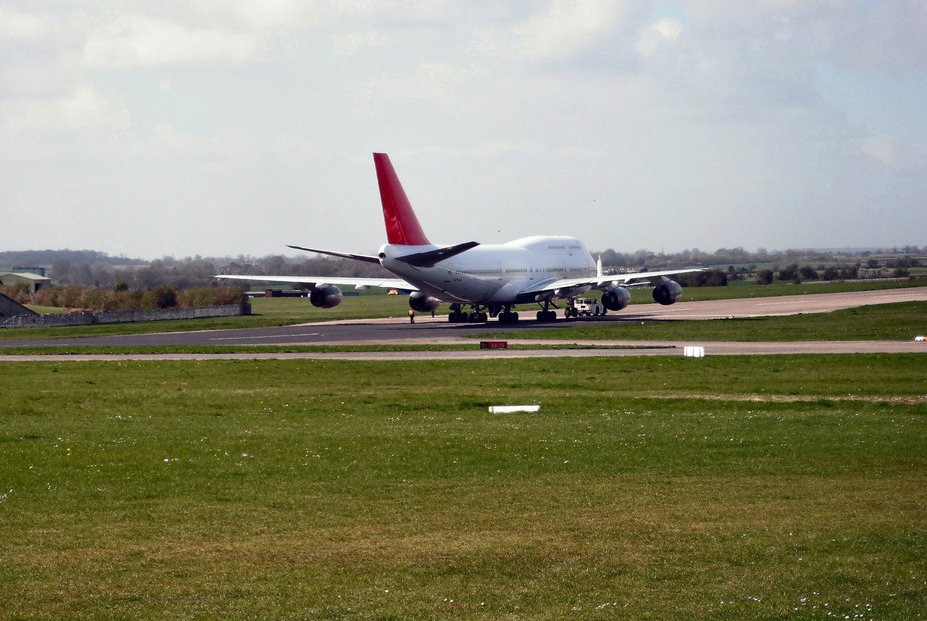 Boeing 747 na letišti Kemble