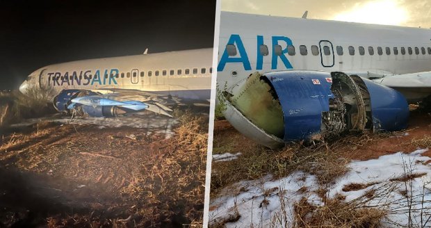 Děsivá nehoda na letišti: Boeing v noci sjel z ranveje, nejméně 11 lidí zraněných
