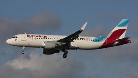Let společnosti Eurowings před přistáním v Berlíně zasáhly turbulence