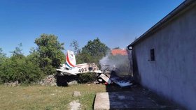 V Chorvatsku se zřítilo letadlo se dvěma piloty. Bylo české výroby (7. 5. 2020)
