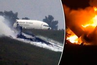 Nákladní letadlo havarovalo a skončilo v plamenech: Uhořeli v něm dva lidé!