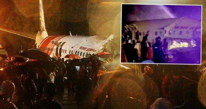 Na letišti v indickém Kalikatu havarovalo letadlo Air India, které letělo z Dubaje