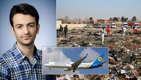 Jednou z obětí havarovaného letounu ukrajinských aerolinií, který spadl poblíž Teheránu, je Mehdi Eshaghian (†24)