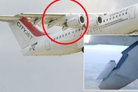 Horor v oblacích: Letadlu plnému pasažérů upadlo ve vzduchu křídlo!