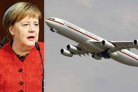 Letadlo s Merkelovou muselo nouzově přistát. Došlo k nebezpečné poruše