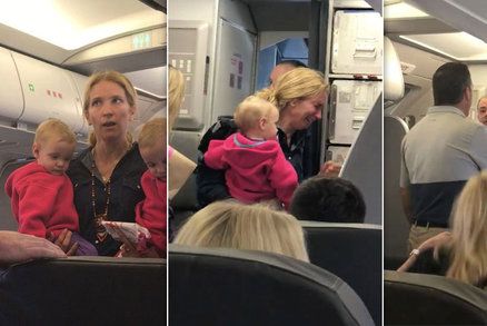 Další skandál v letadle! Maminku s dítětem v náručí uhodil a vyvedl stevard