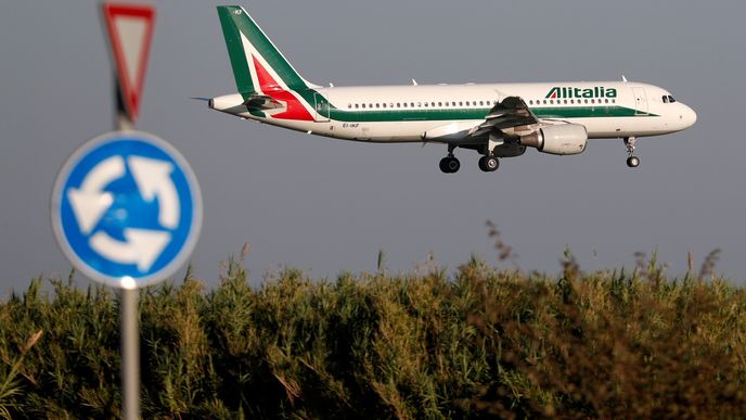 Letadlo společnosti Alitalia