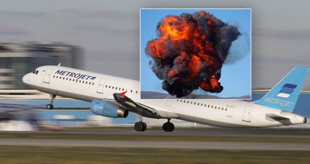 Kdepak nehoda, bomba: Ruské letadlo sundali teroristé, věří Britové