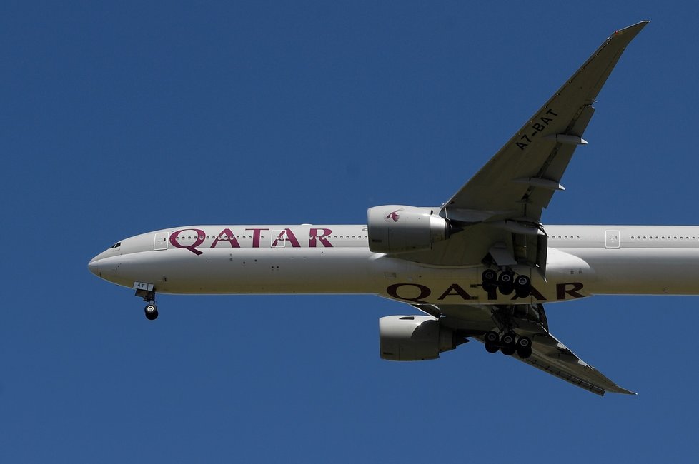 Letadlo Qatar Airways (8. 6. 2020)