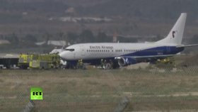 Nouzové přistání letounu Boeing 737 bulharské společnosti Electra Airways v Tel Avivu (1. 7. 2019)