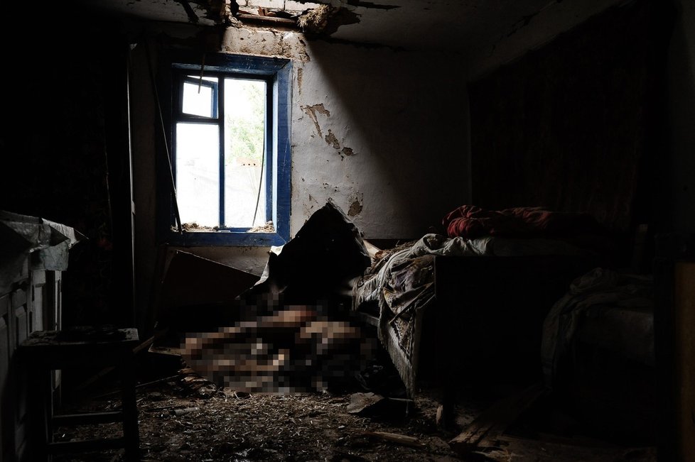 Děsivé foto z Ukrajiny: Řada těl obětí z letu MH17 spadla lidem i do jejich domovů